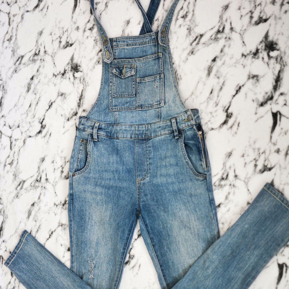 Free People Jean Overalls
